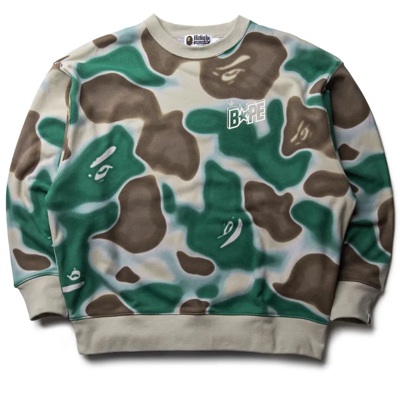 A Bathing Ape Liquid Camo Crewneck - Olive