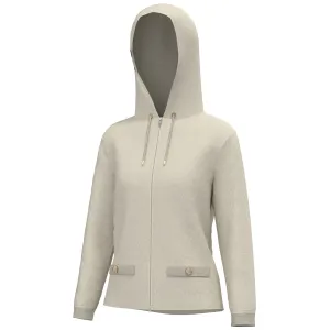 A. PUTNAM Women's Cream Enza Washable Cashmere Hoodie