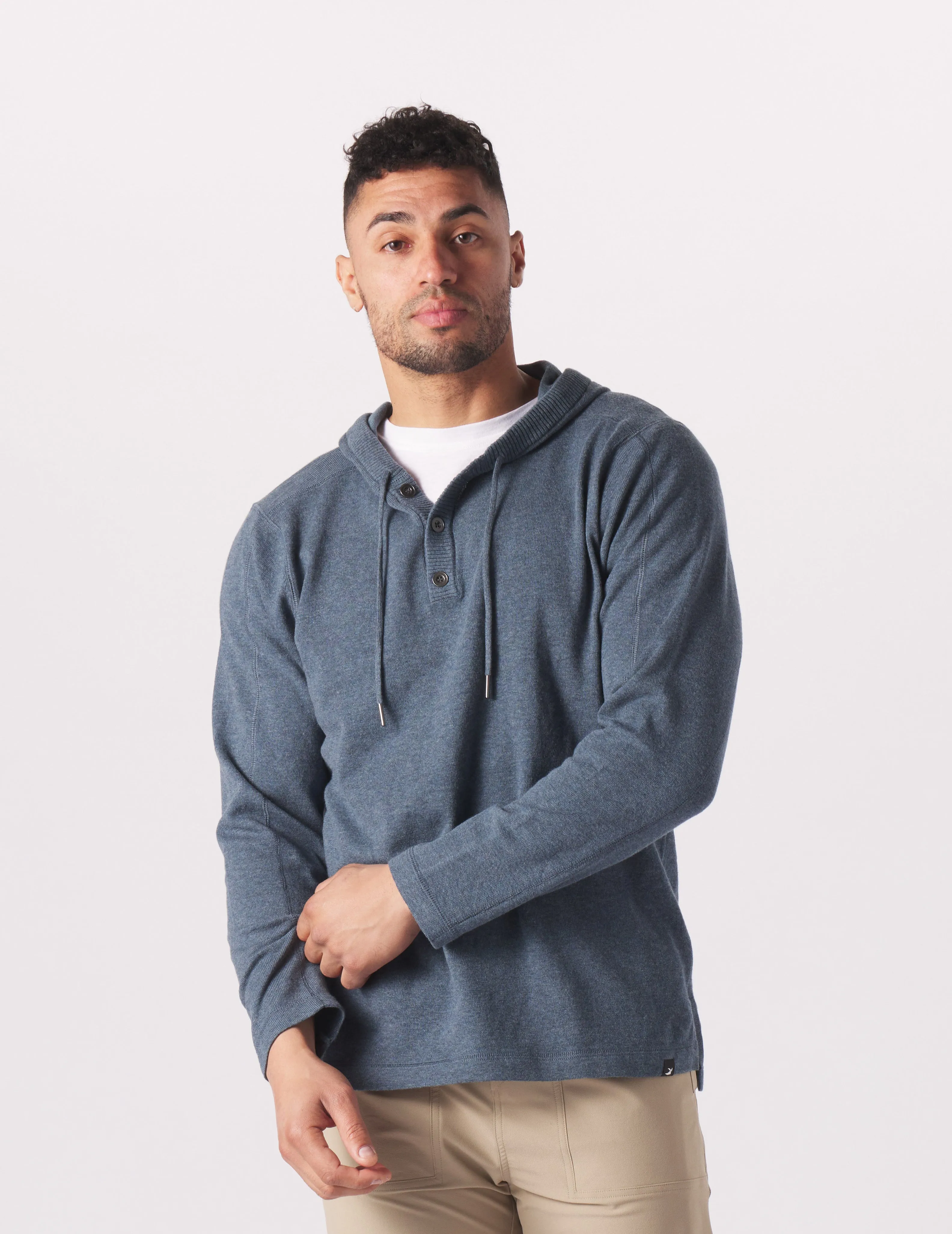 Ace Hooded Sweater: Steel Blue