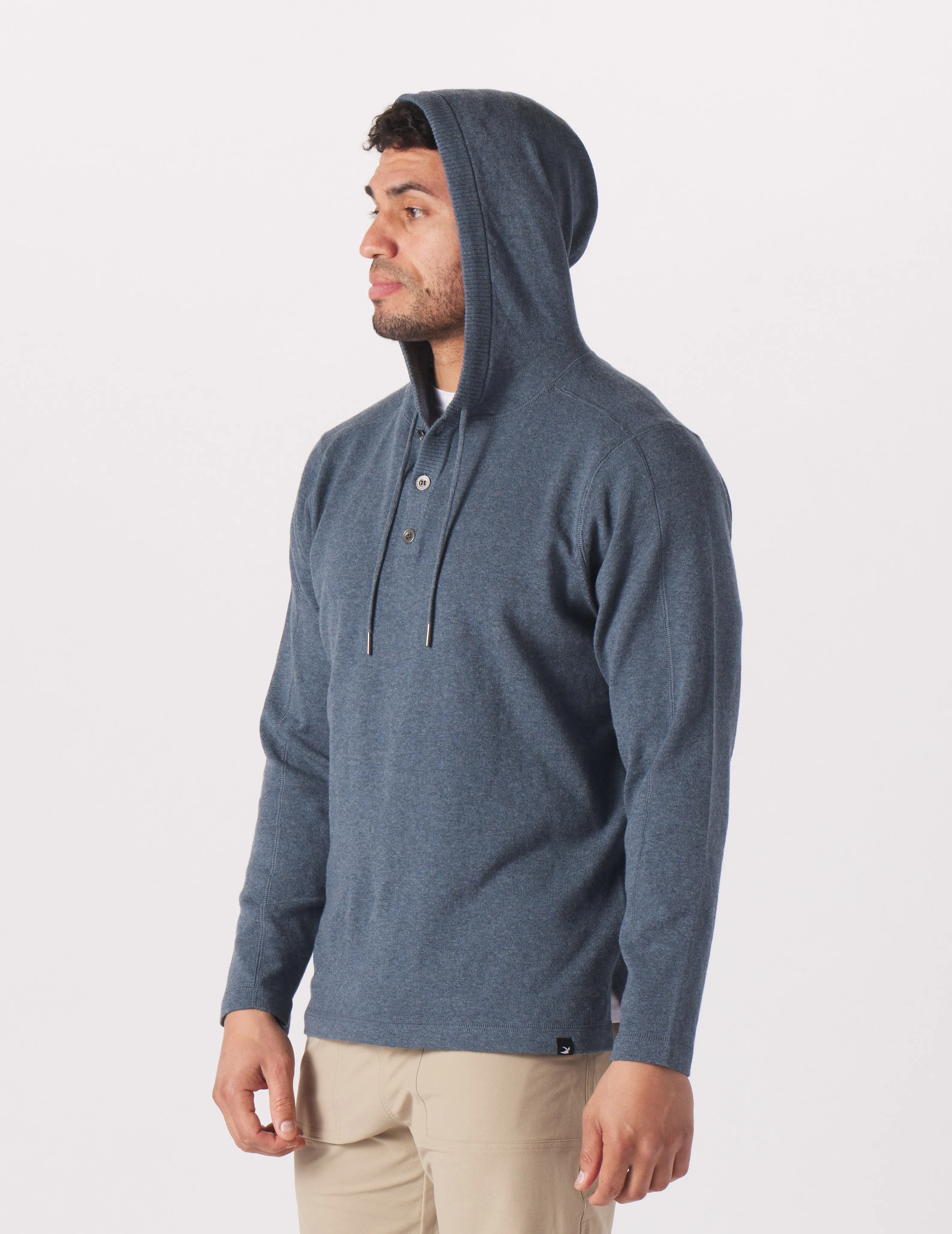 Ace Hooded Sweater: Steel Blue