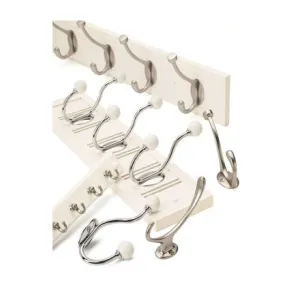 Amerock 2000326 Hook Rack, 6-Hook, MDF/Zinc