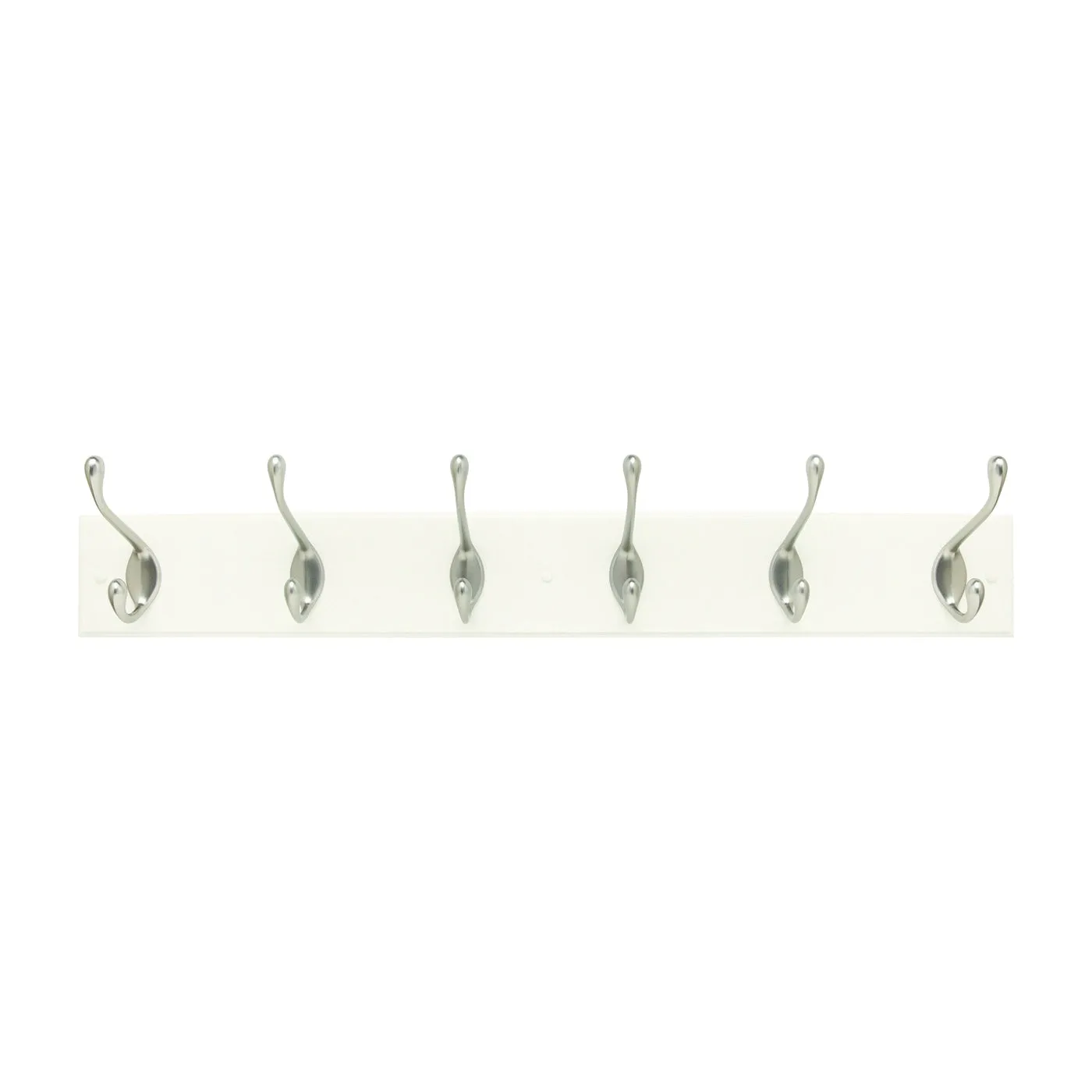 Amerock 2000326 Hook Rack, 6-Hook, MDF/Zinc