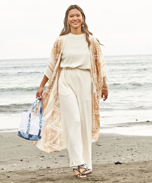 Beach Resort UV Maxi Kimono Cardigan