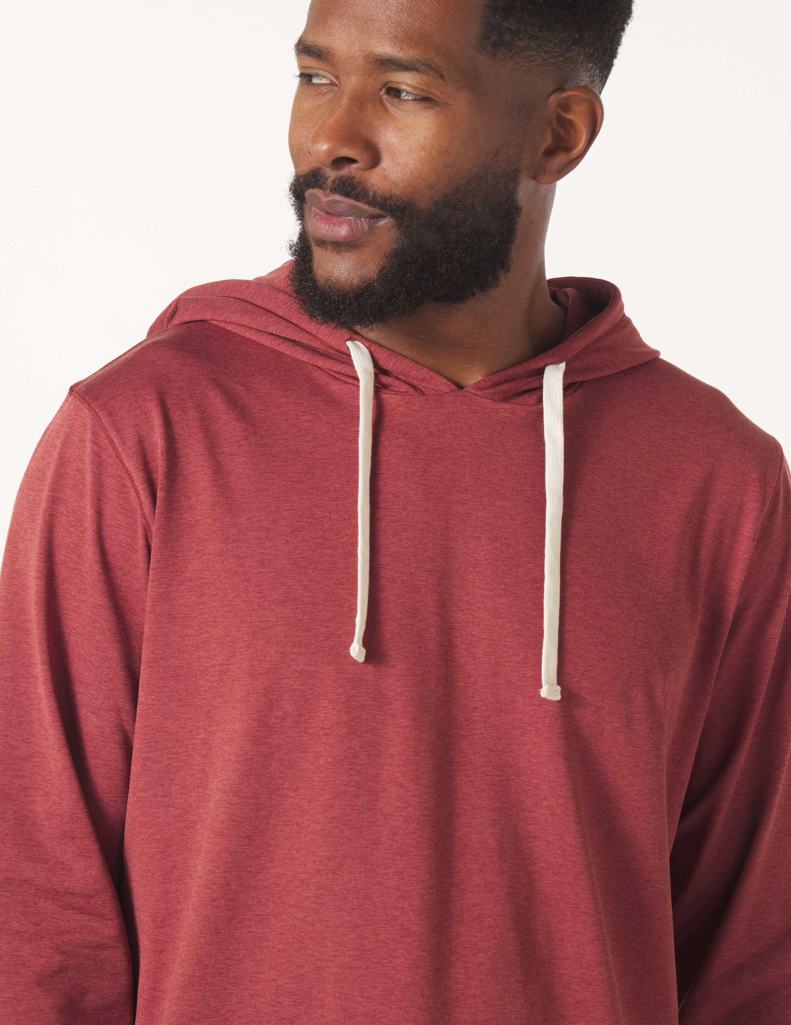 Bedford Hoodie: Brick Red Marble