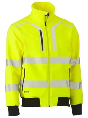 Bisley Taped Hi Vis Soft Shell Bomber Jacket BJ6979T