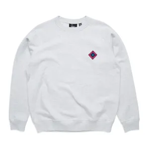 by Parra Diamond Block Logo Crewneck 'Ash Grey'