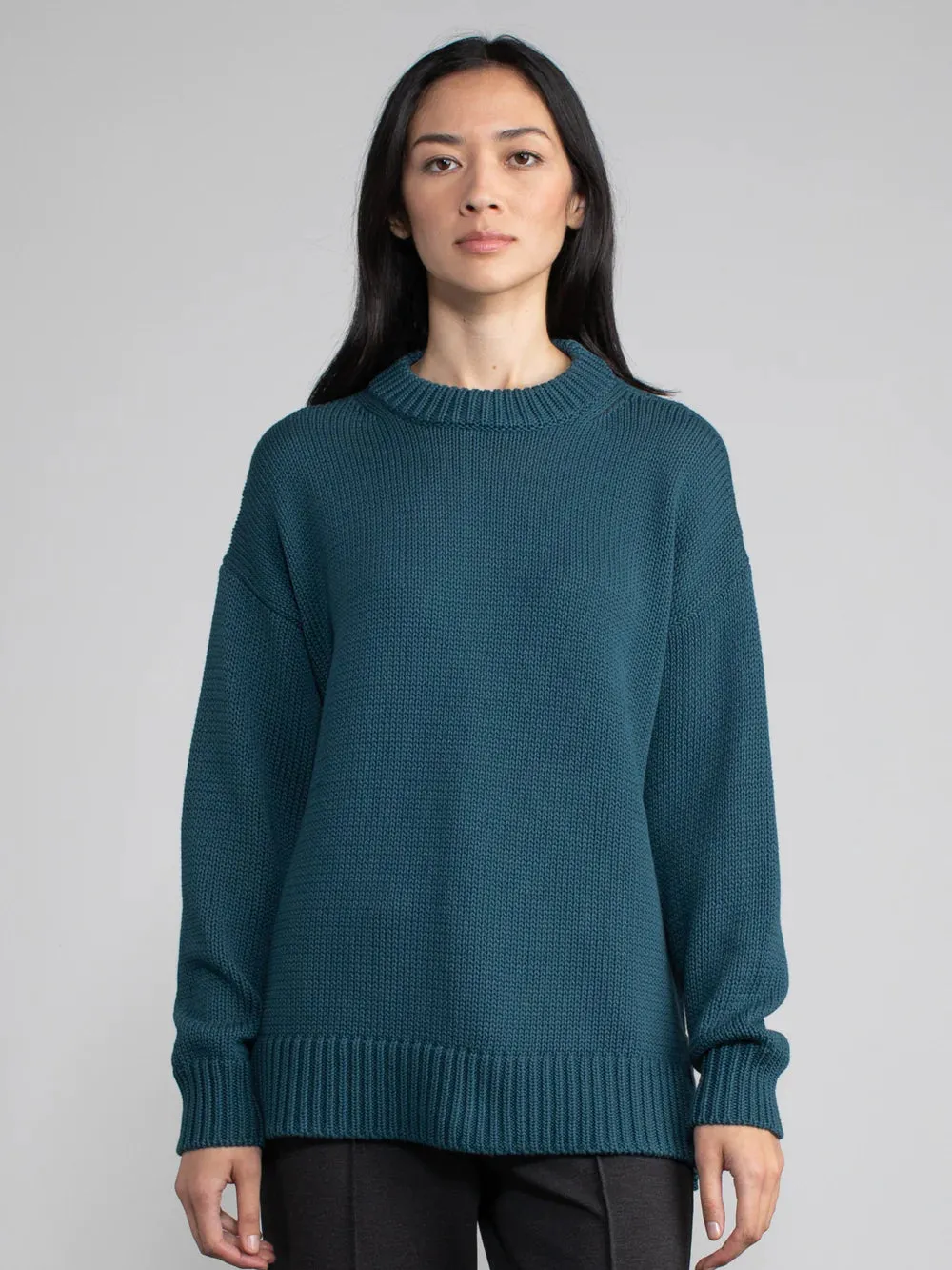 CHELSEA Crew Neck Sweater in Pine