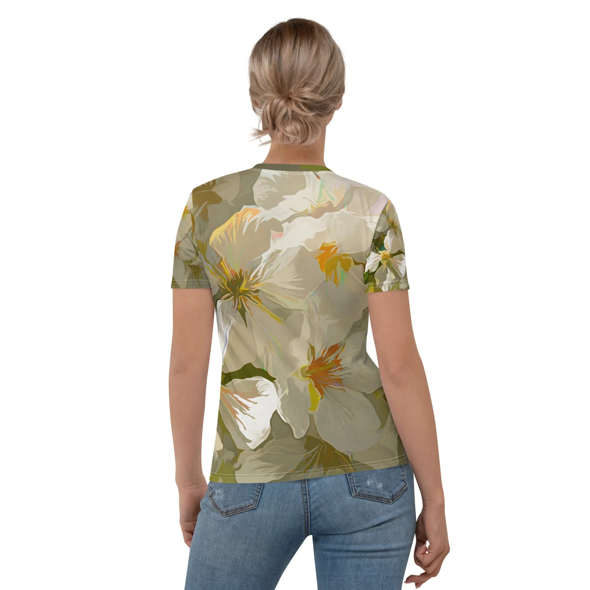 Cherry Blossom Women's Art T-shirt (with stretch!)