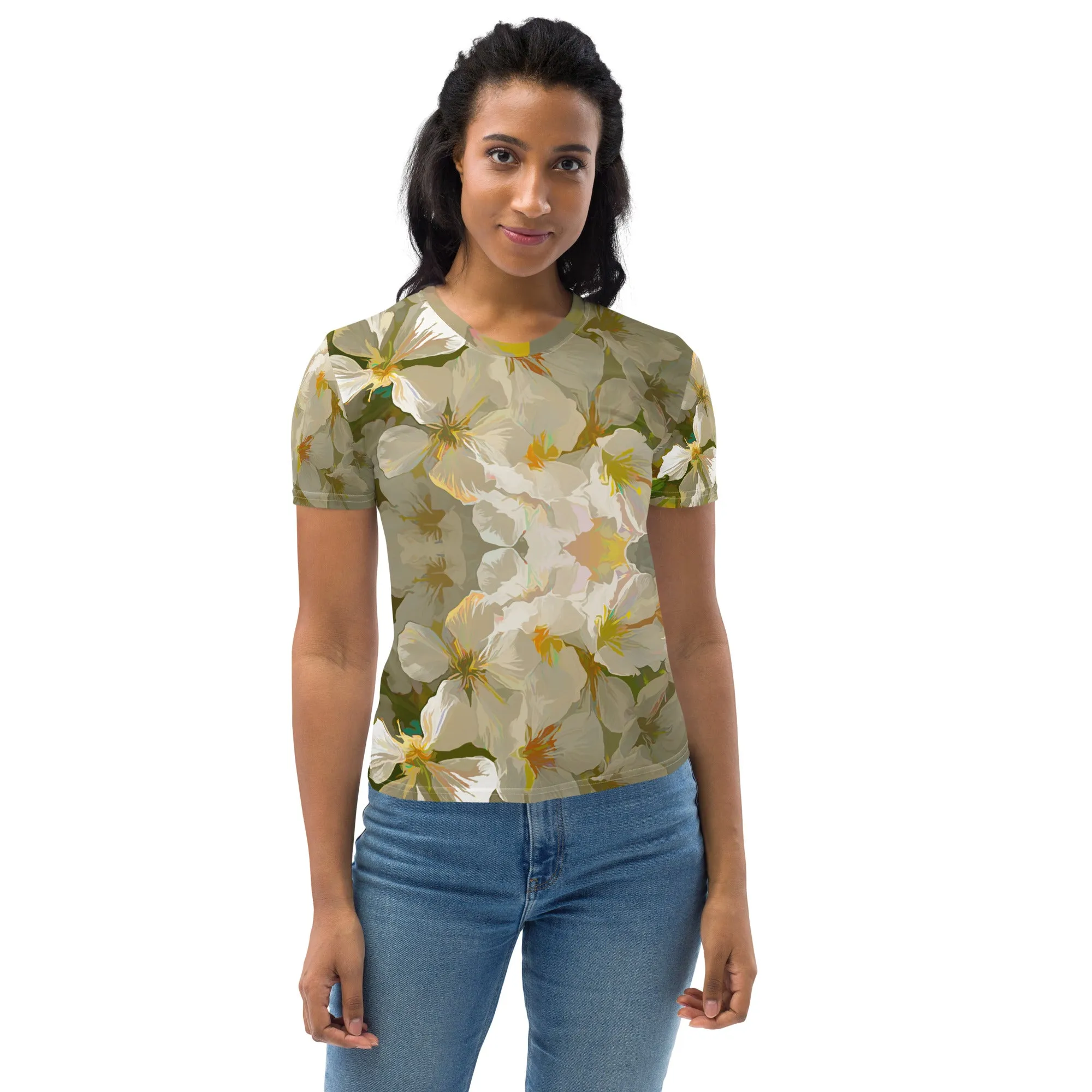 Cherry Blossom Women's Art T-shirt (with stretch!)