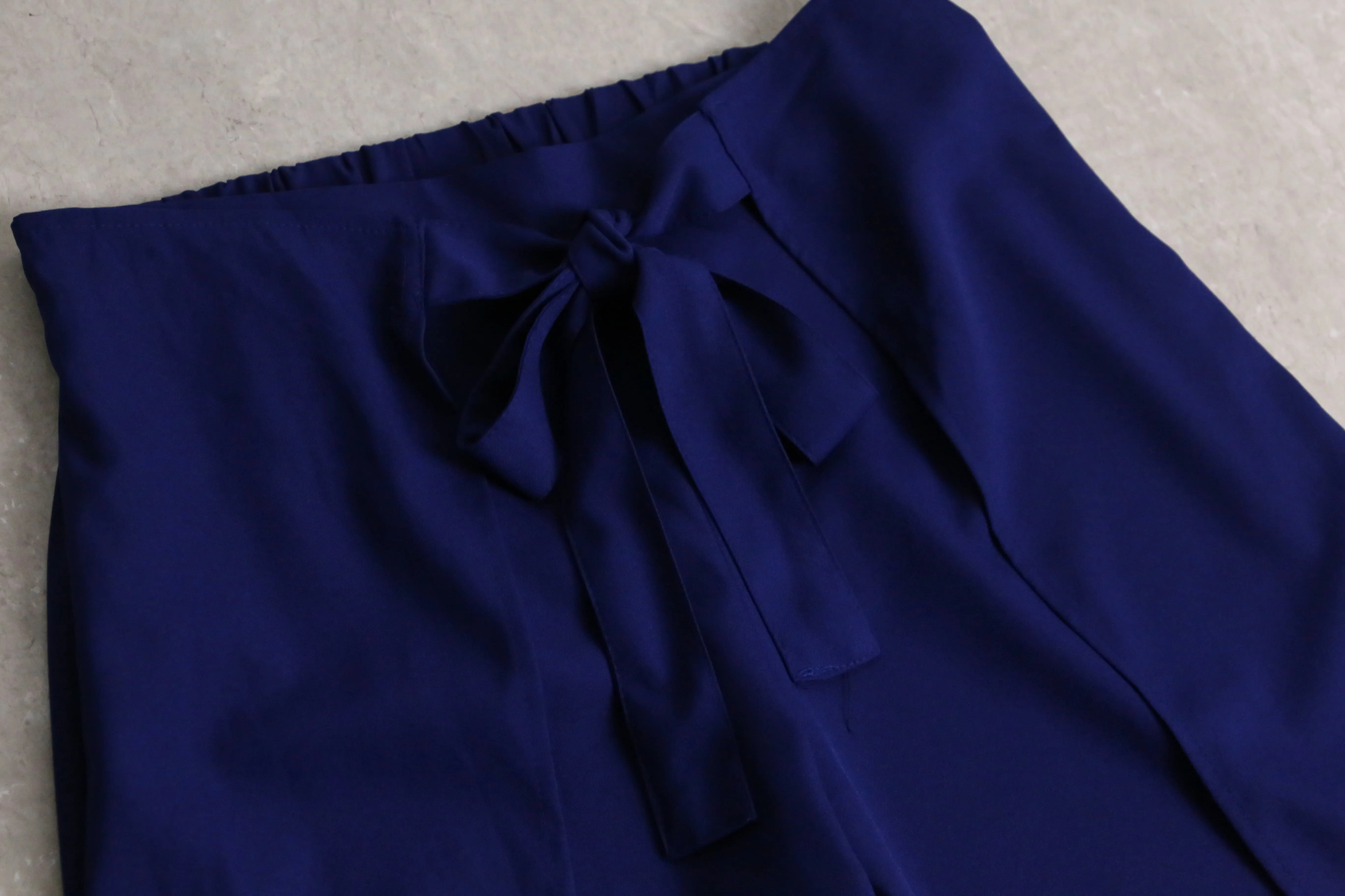 dark blue wide easy pants