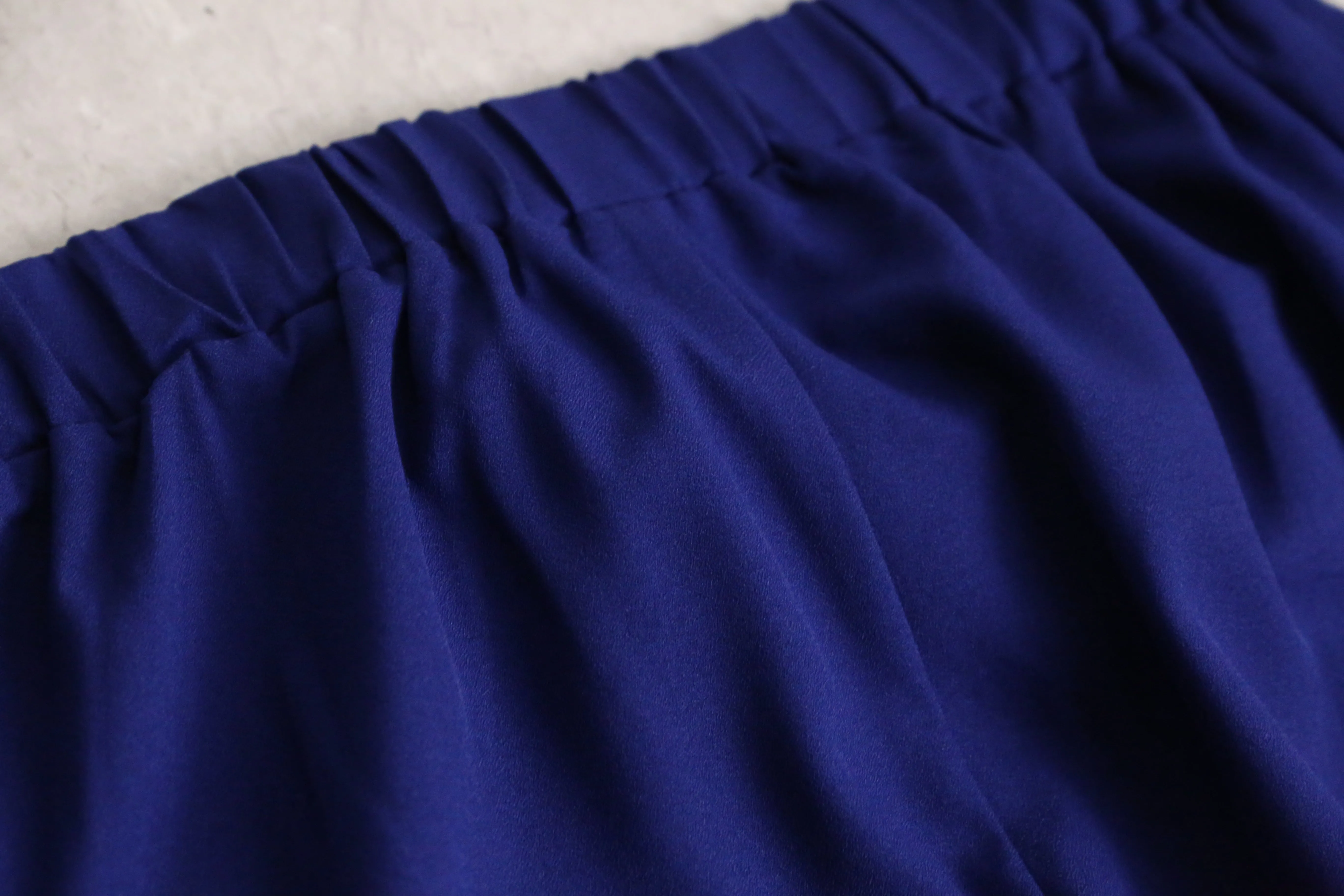 dark blue wide easy pants