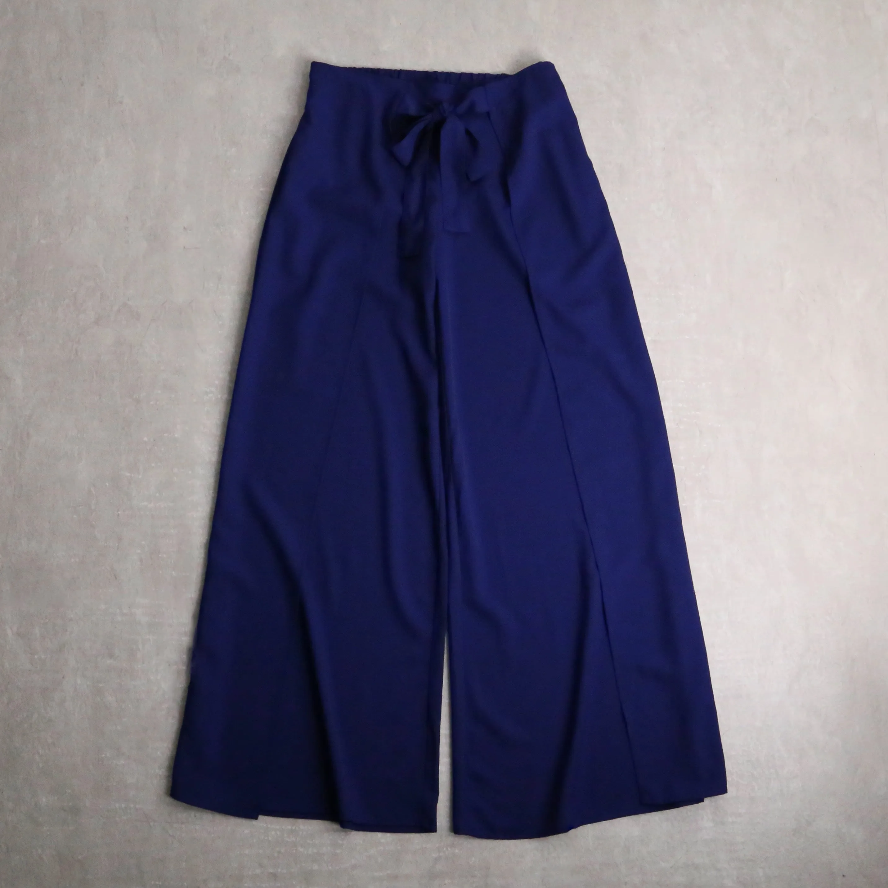 dark blue wide easy pants