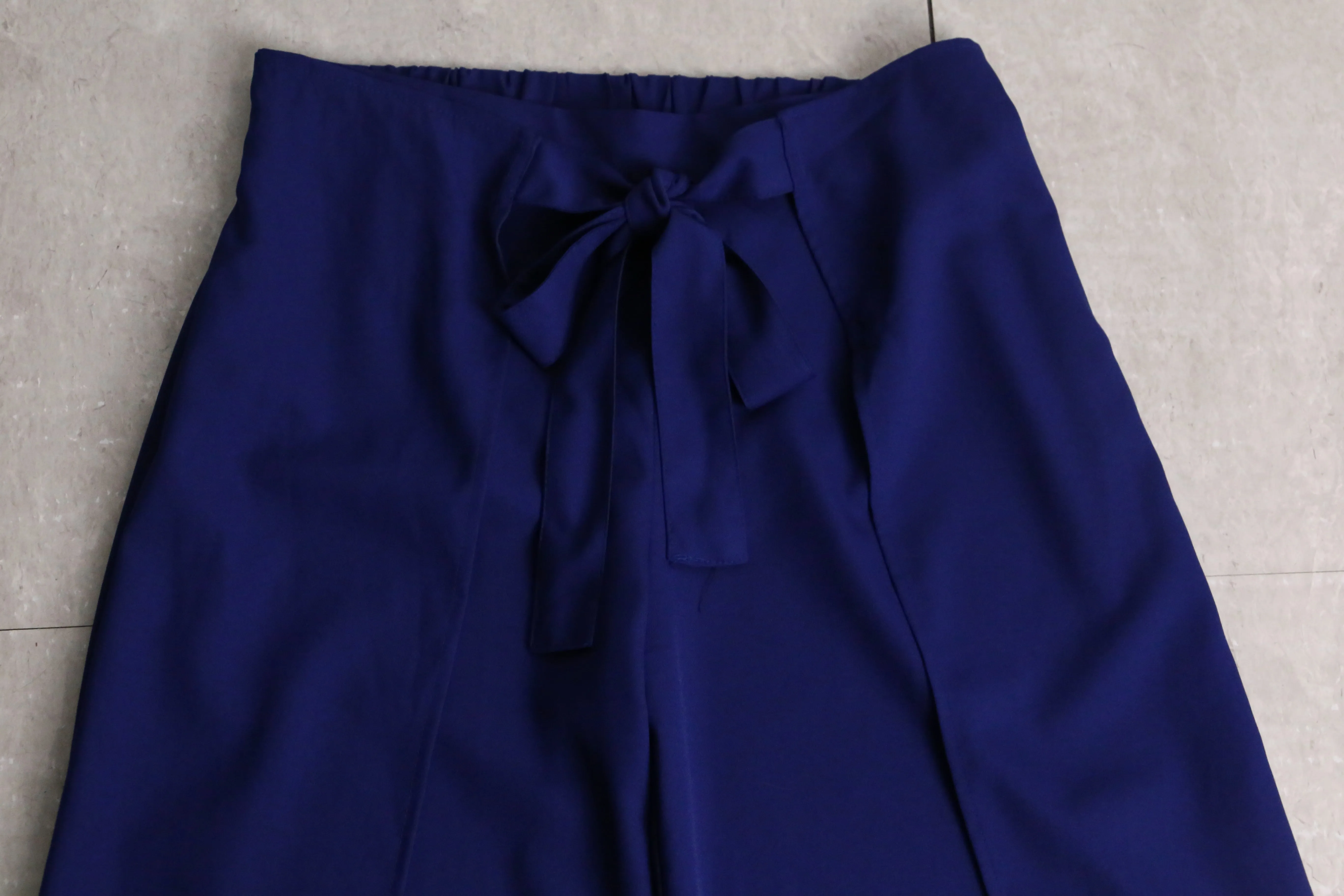 dark blue wide easy pants