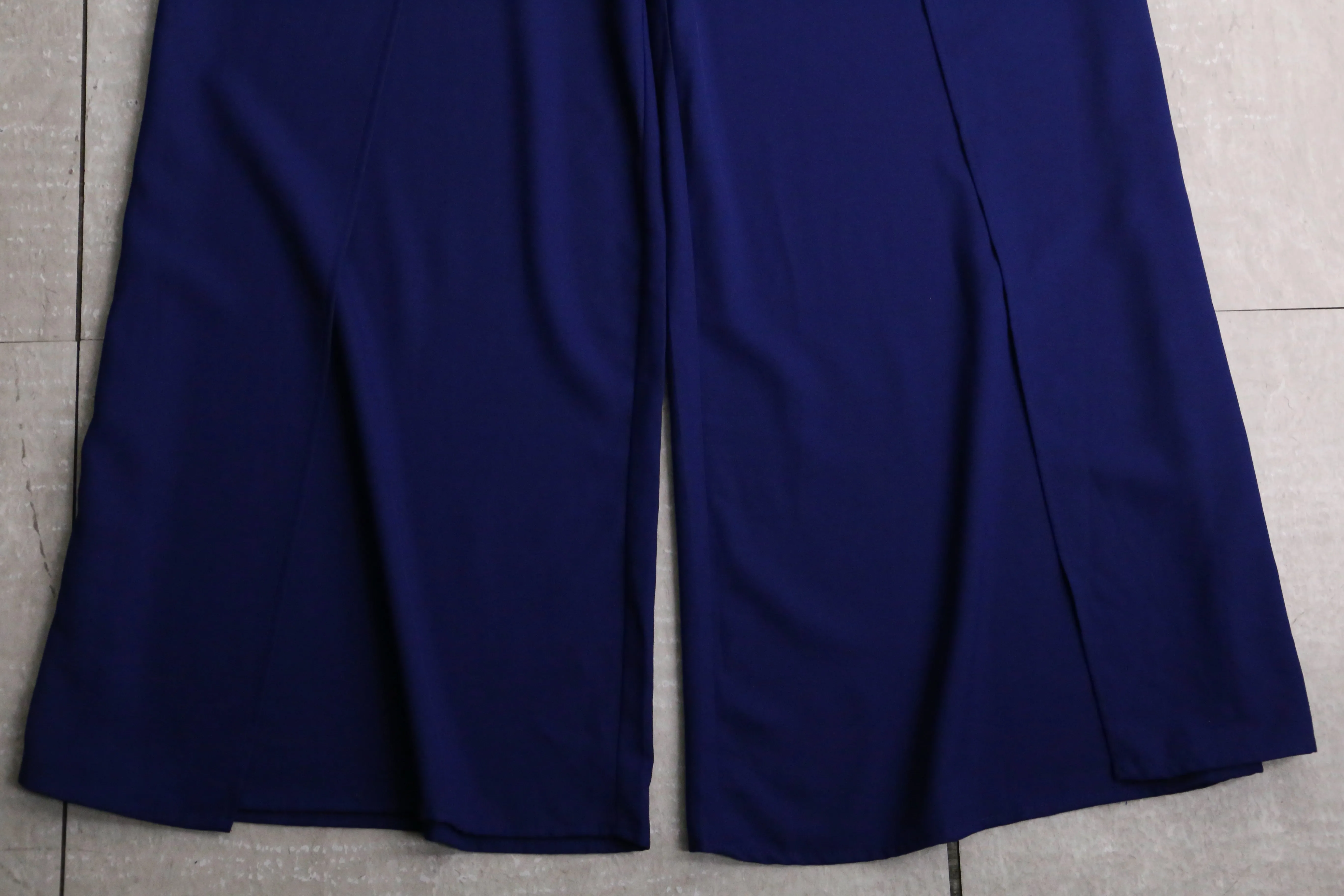 dark blue wide easy pants