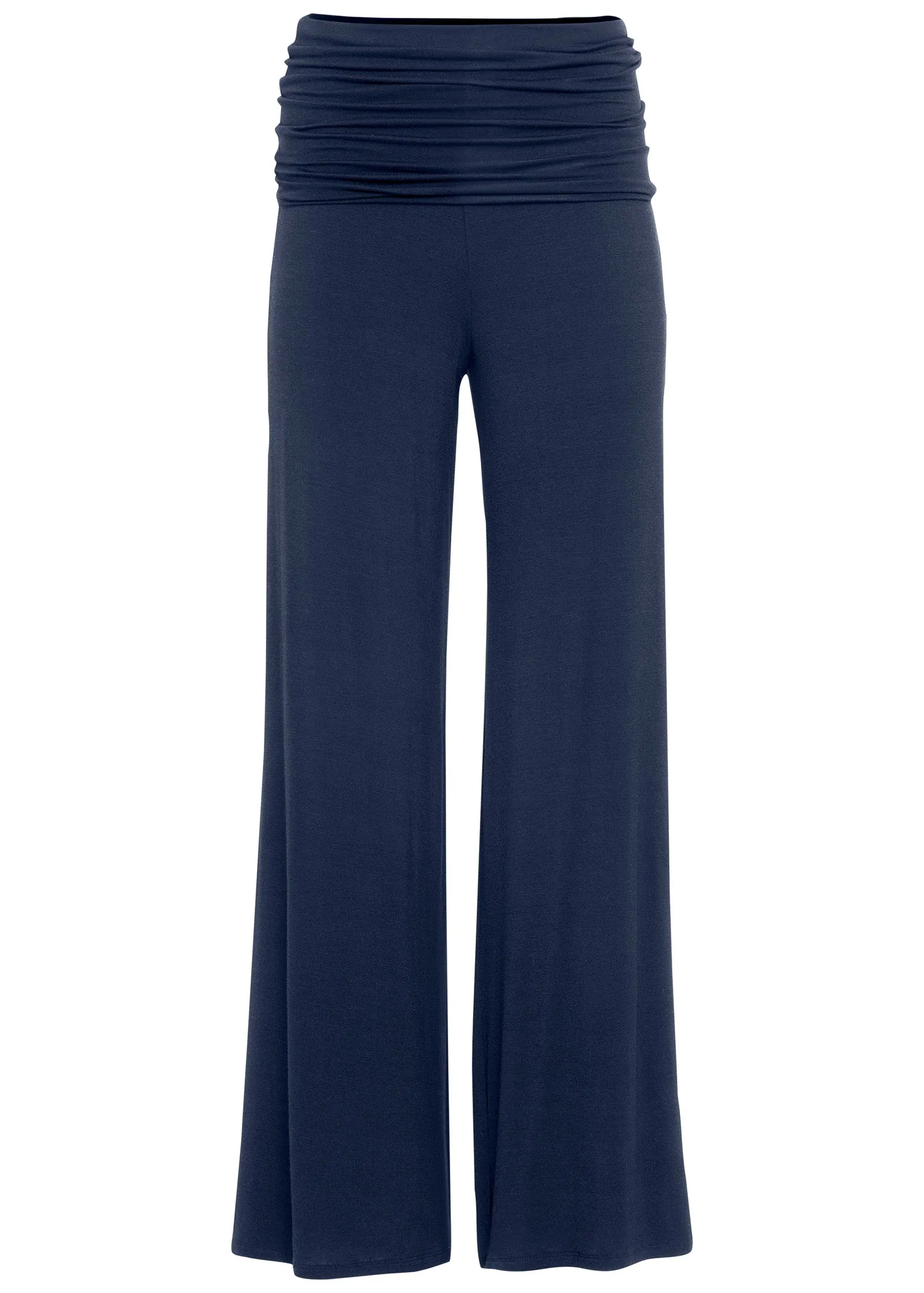 Easy Foldover Pants - Navy