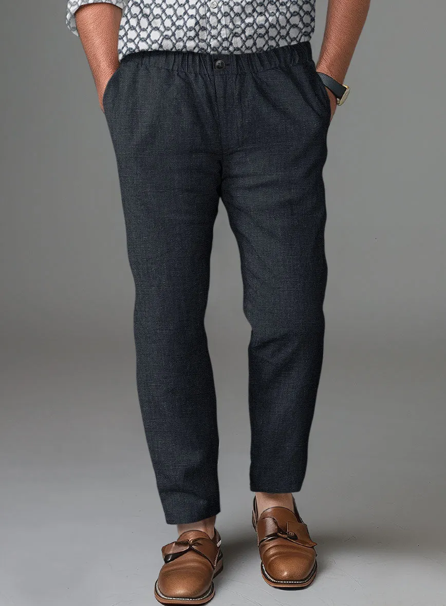 Easy Pants Dark Blue Linen