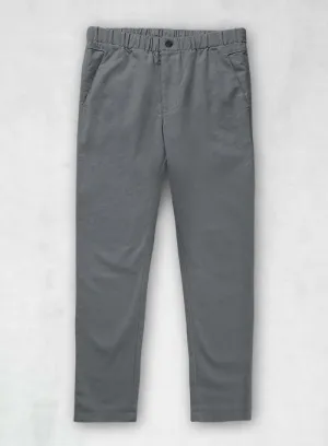 Easy Pants Gray Cotton Canvas