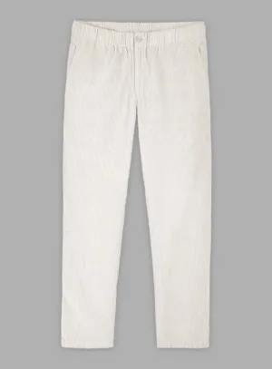 Easy Pants Ivory Corduroy