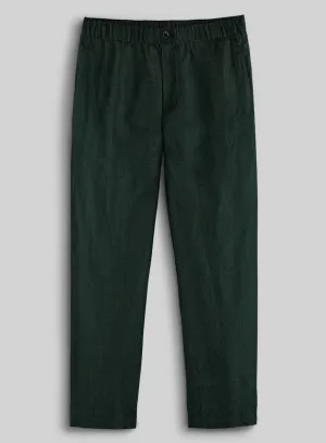 Easy Pants Martini Green Linen