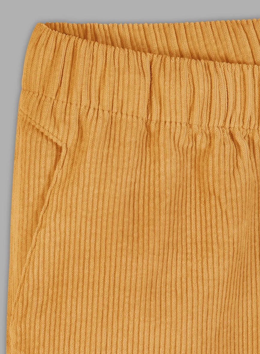 Easy Pants Naples Yellow Corduroy