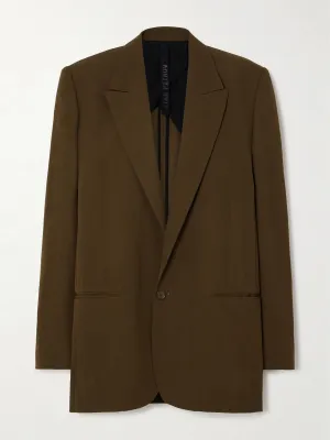 Evidence Oversized wool-blend twill blazer