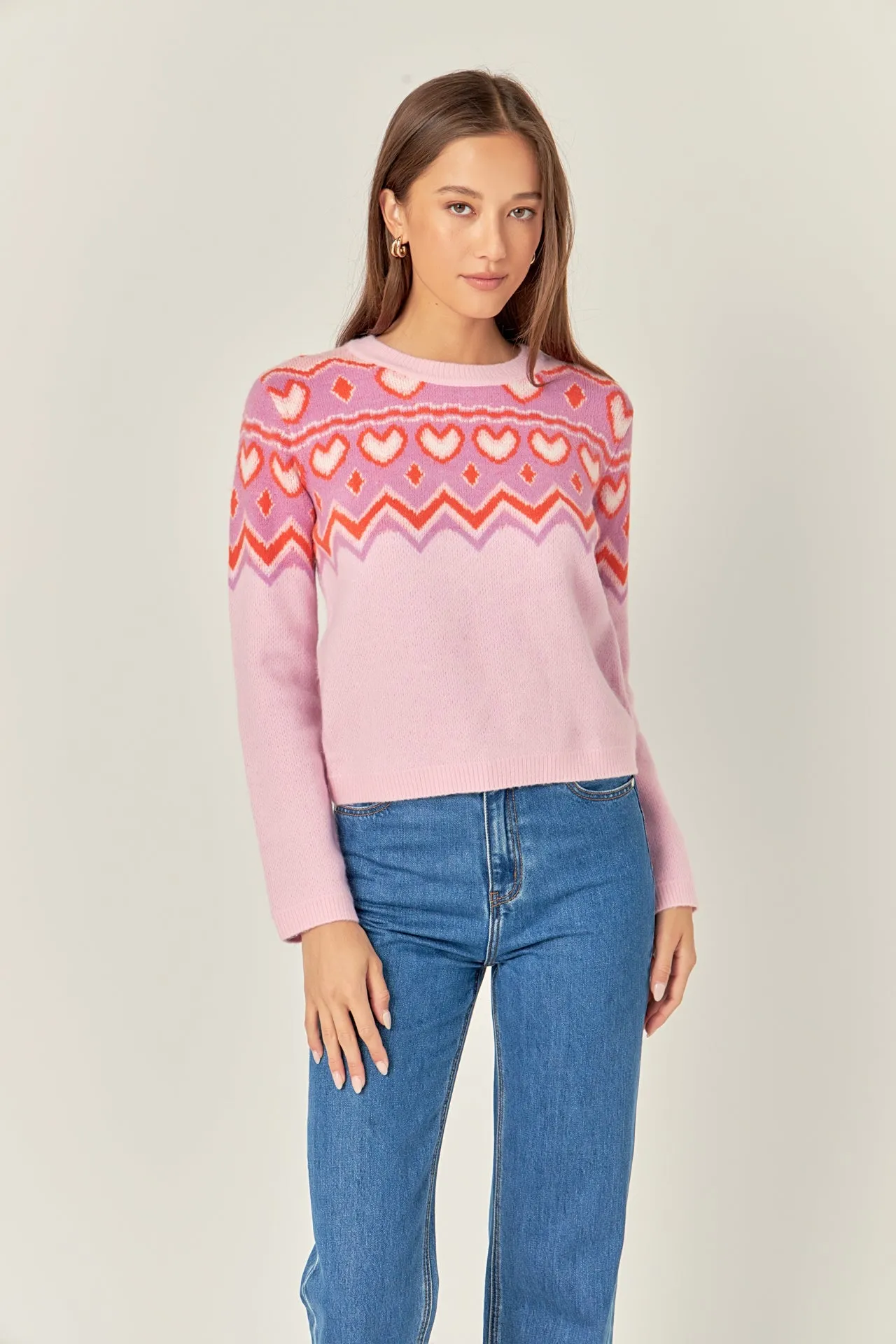 Fairisle Crew Neck Sweater