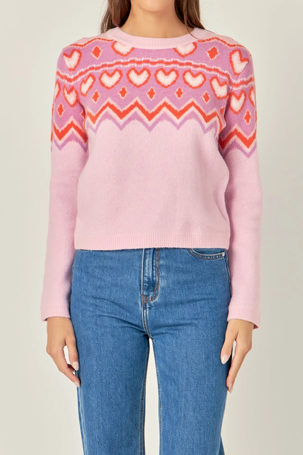 Fairisle Crew Neck Sweater