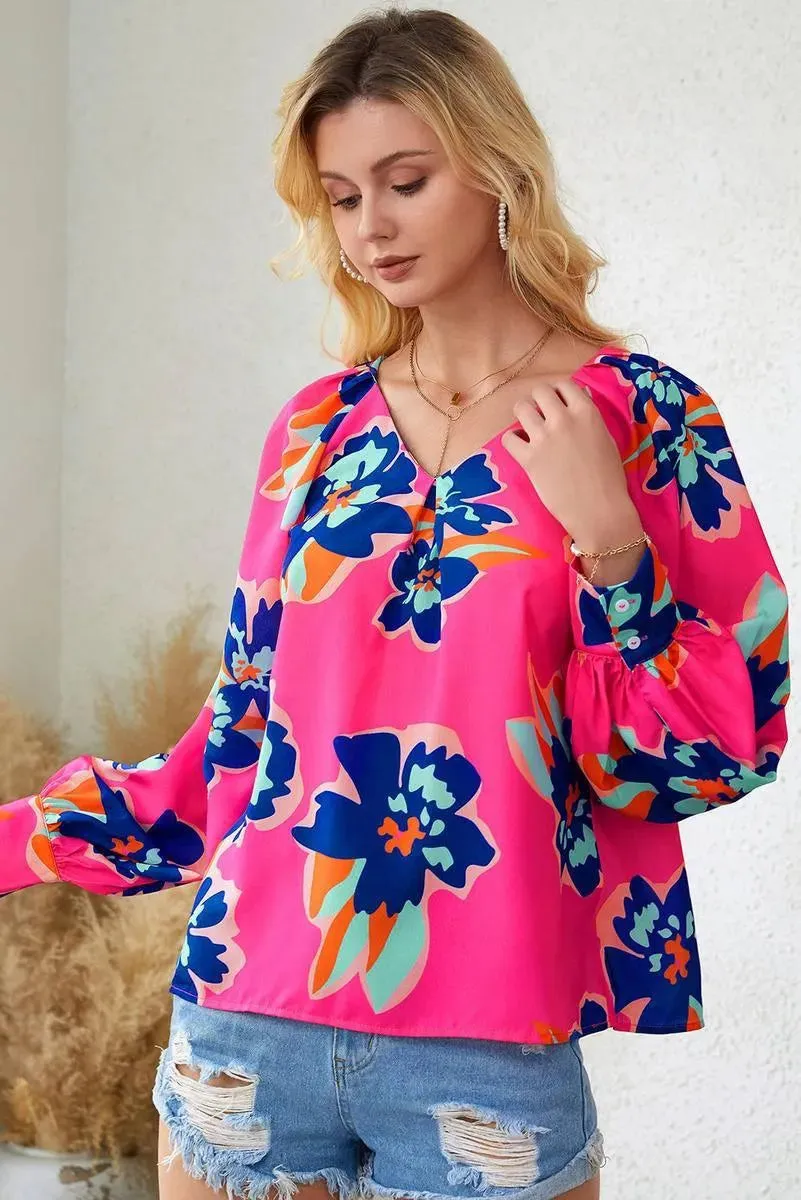 Get Noticed with a Stunning Multicolor Floral Blouse