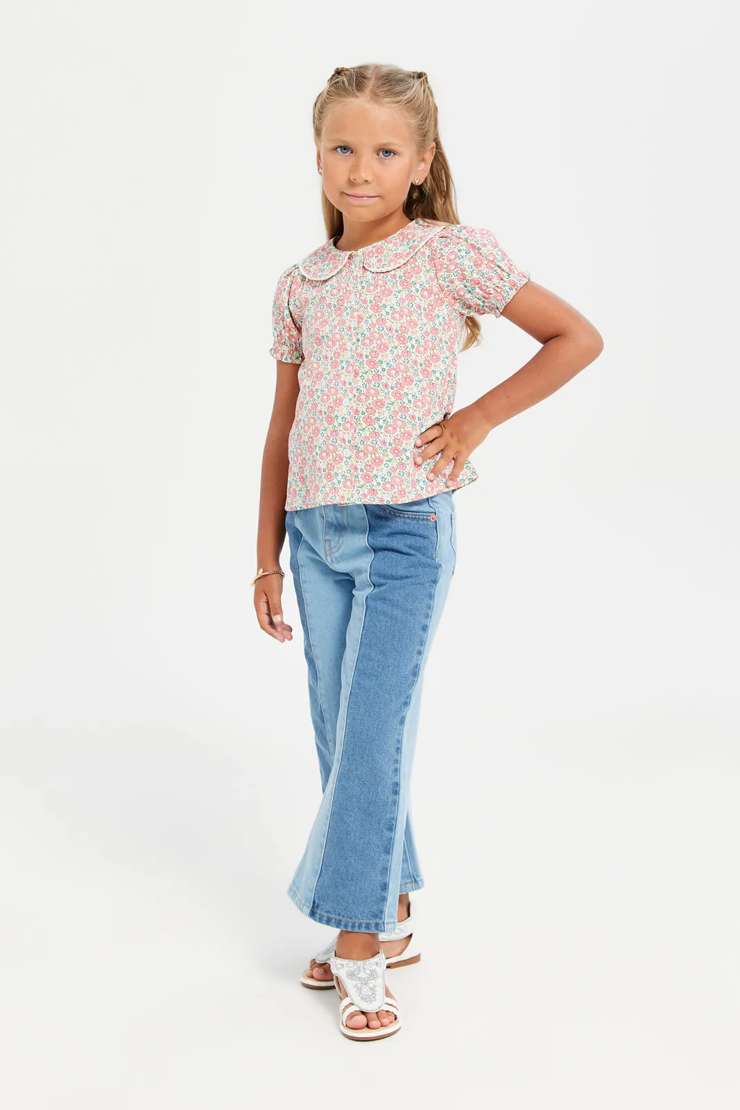 Girls Assorted Floral Printed Blouse