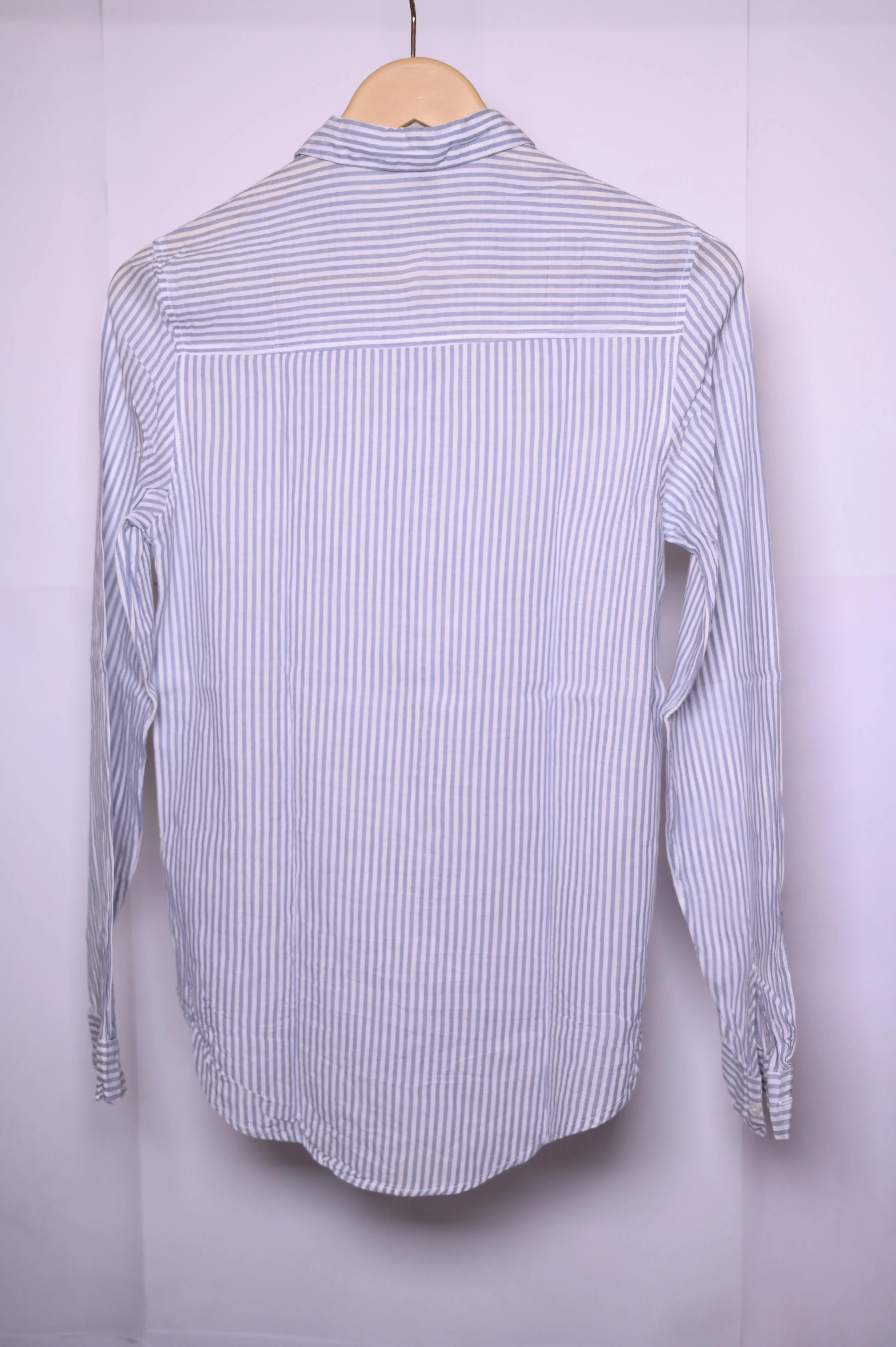 H&M Grey & White Stripes Button Down Shirt