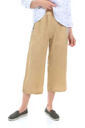 Hanky Linen Easy Crop Pant