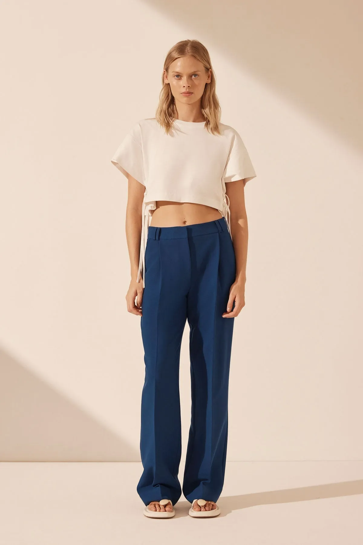 IRENA MID RISE PANT - OCEAN