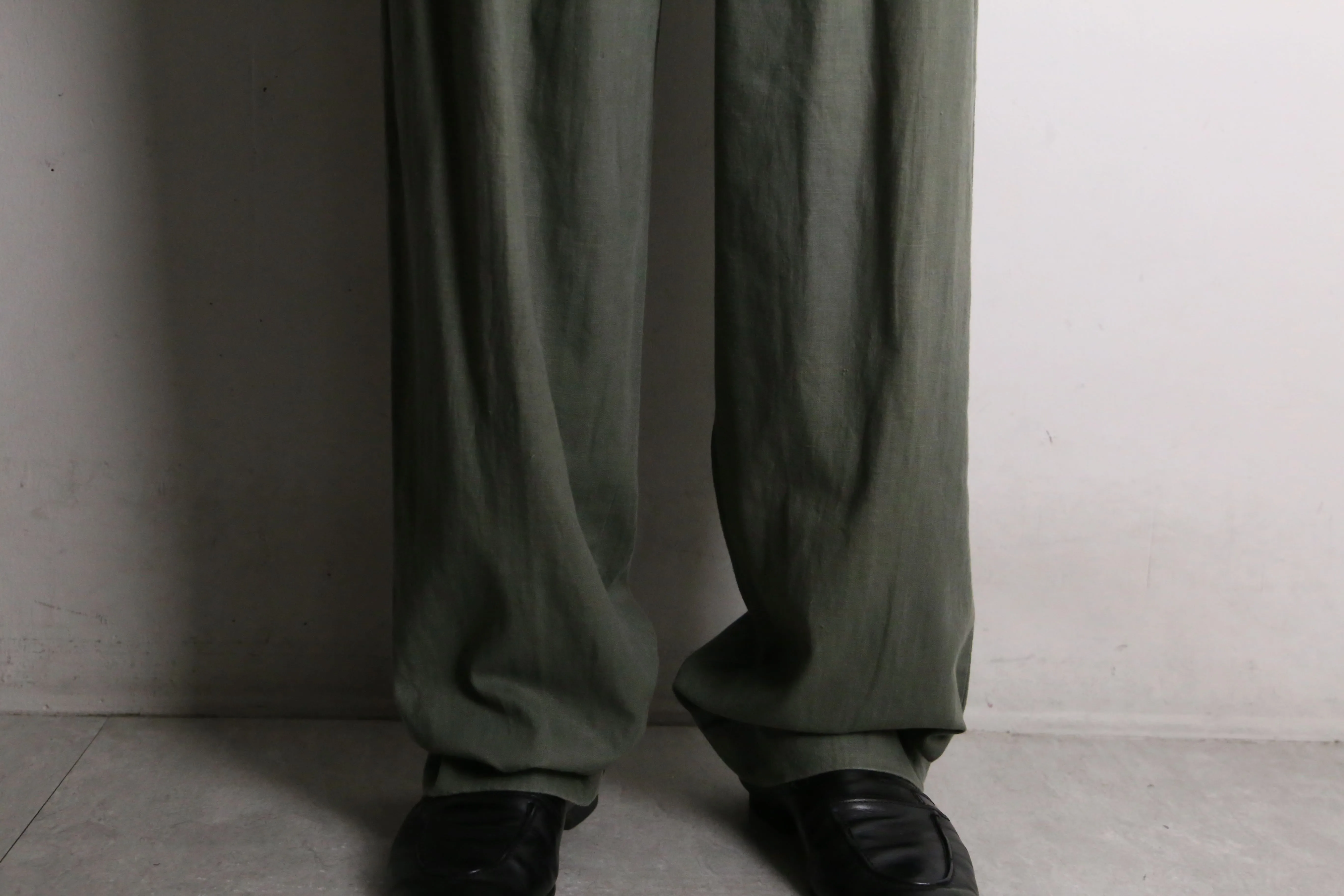 khaki cotton easy pants