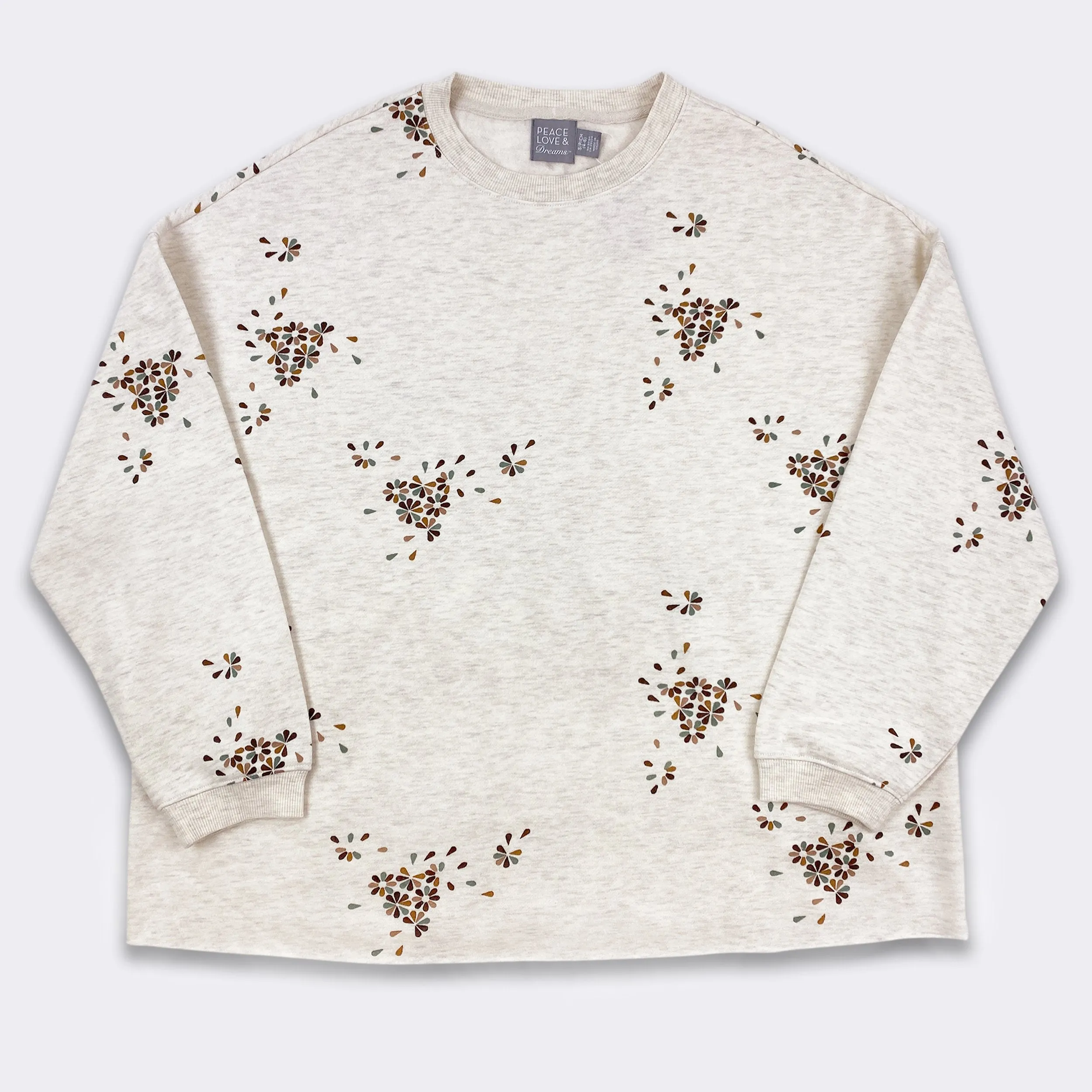 Ladies' Ash Heather Print Comfortwear Collection Sweatshirt