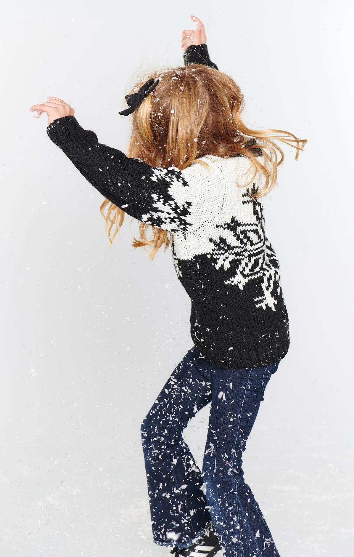 Lil Stowe Sweater ~ Snowflake Knit