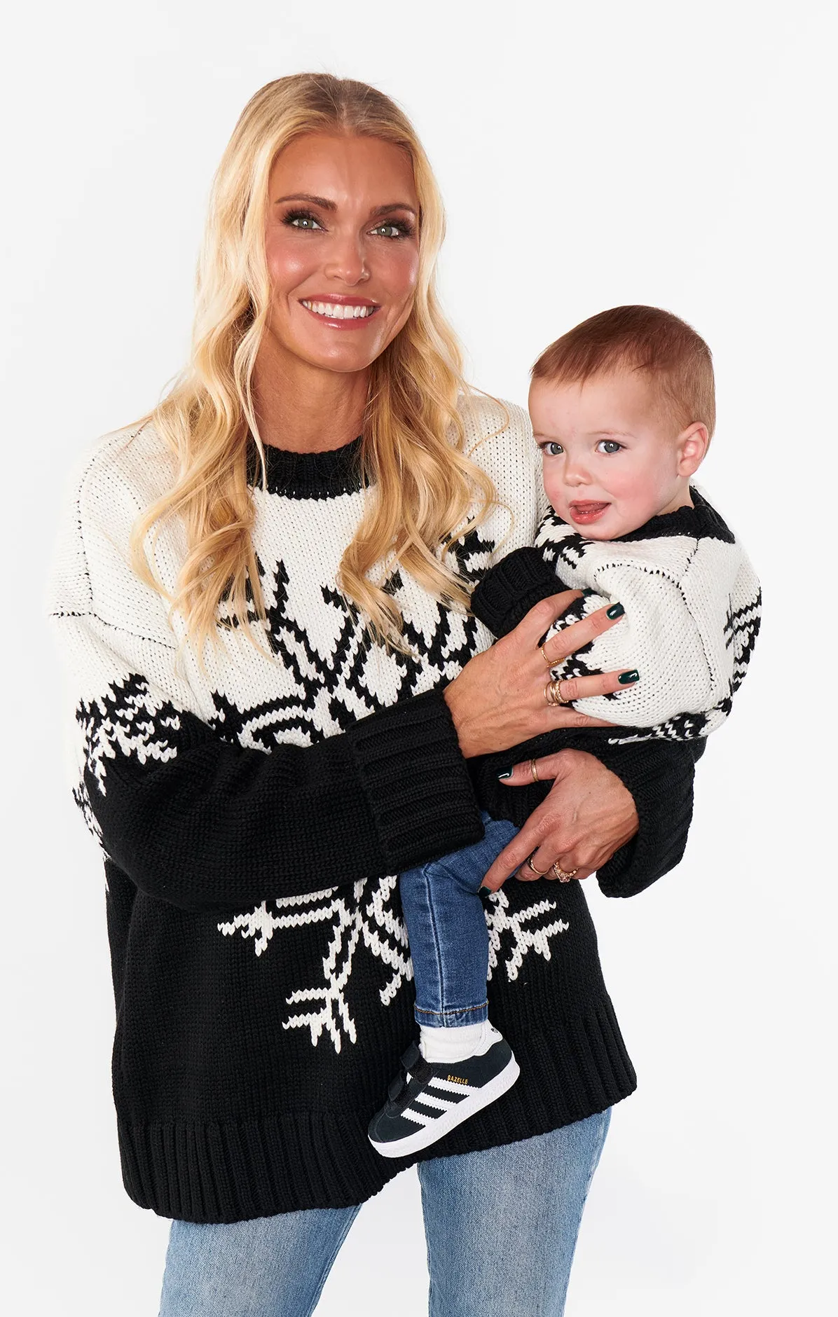 Lil Stowe Sweater ~ Snowflake Knit