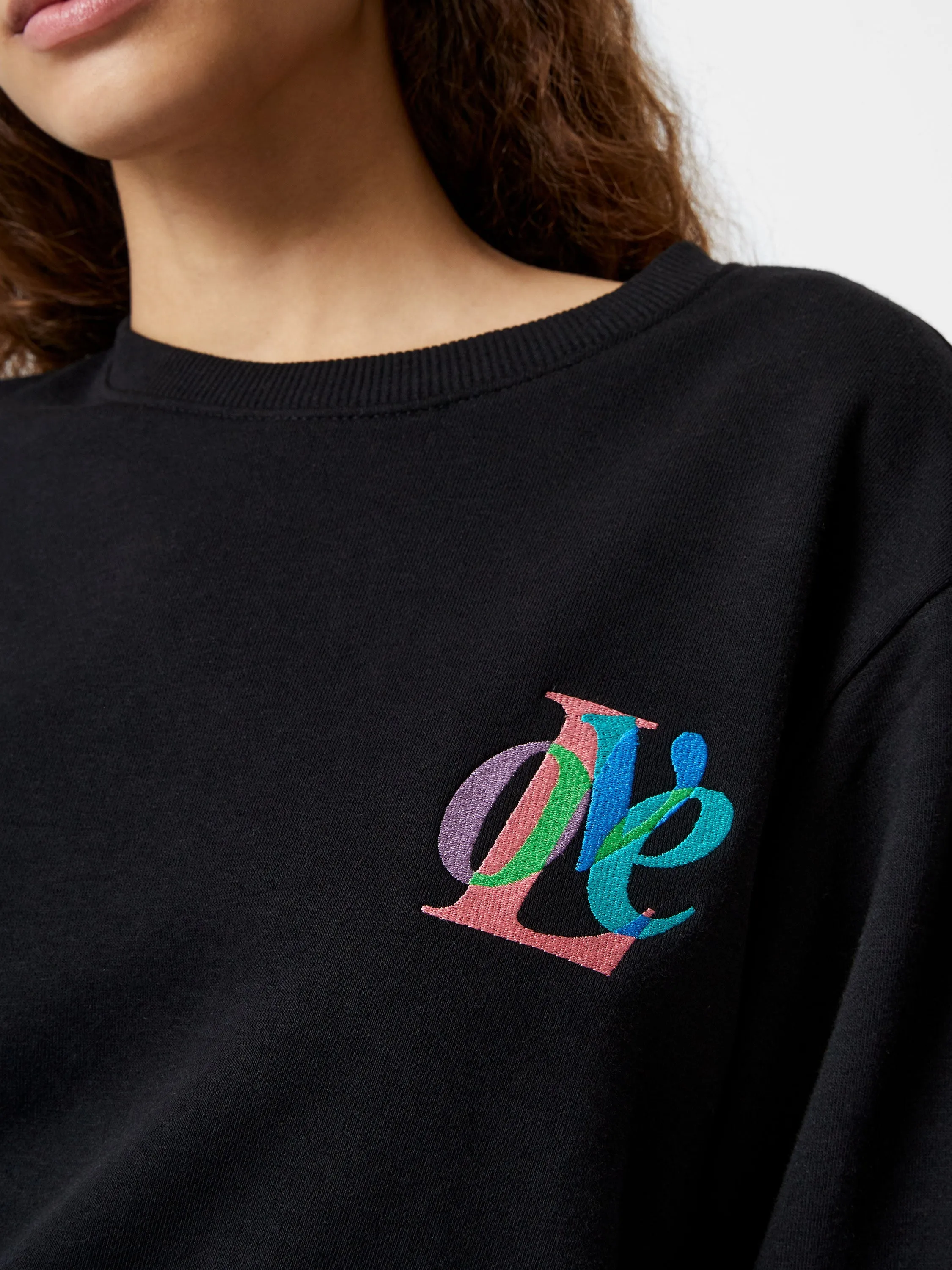 Love Embroidered Sweatshirt