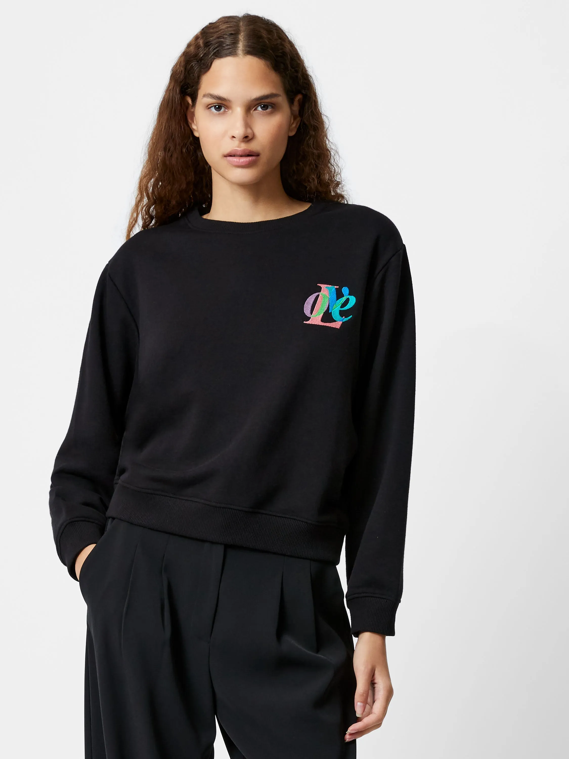 Love Embroidered Sweatshirt