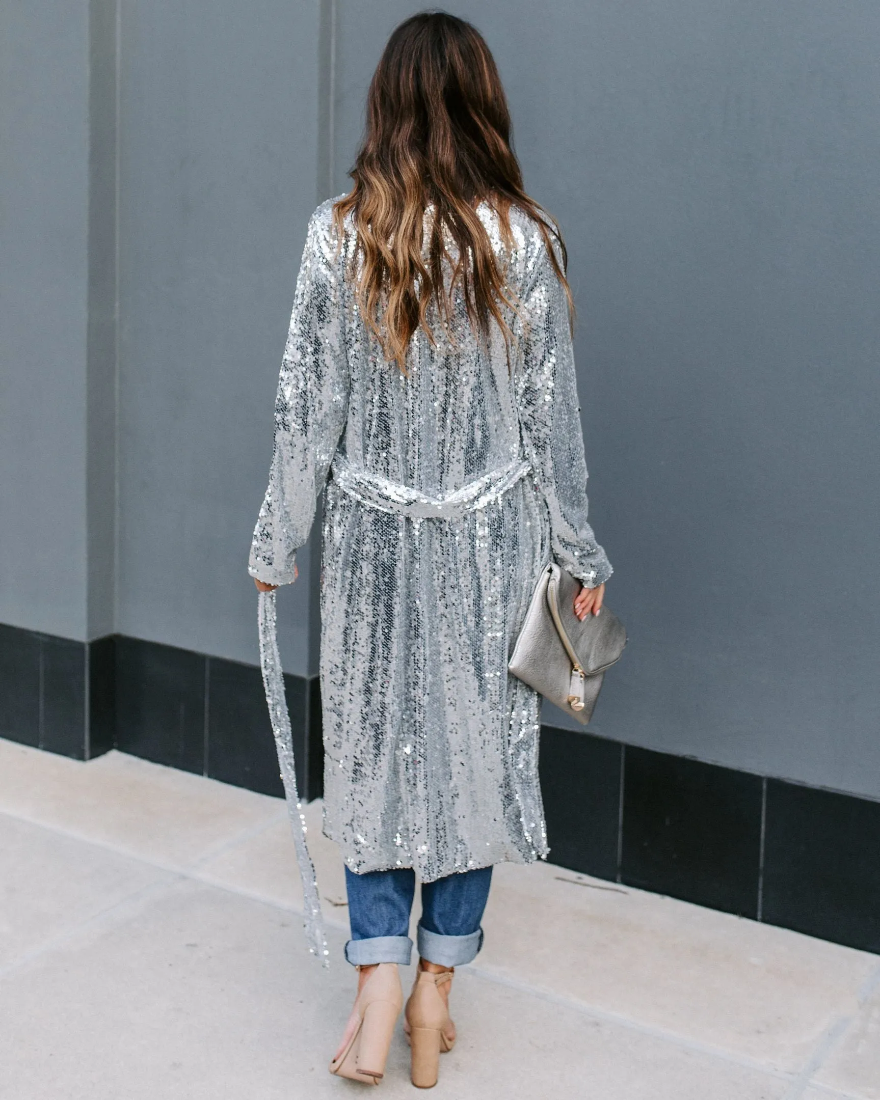 Major Compliments Sequin Duster