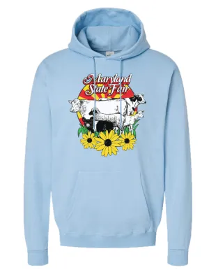 Maryland State Fair Sunflower Cow (Light Blue) / Hoodie