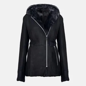 Milano Moxie Leather Shearling Coat