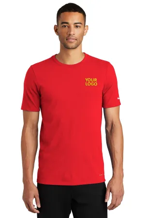 Nike DriFIT Cotton Poly Custom Tees, University Red