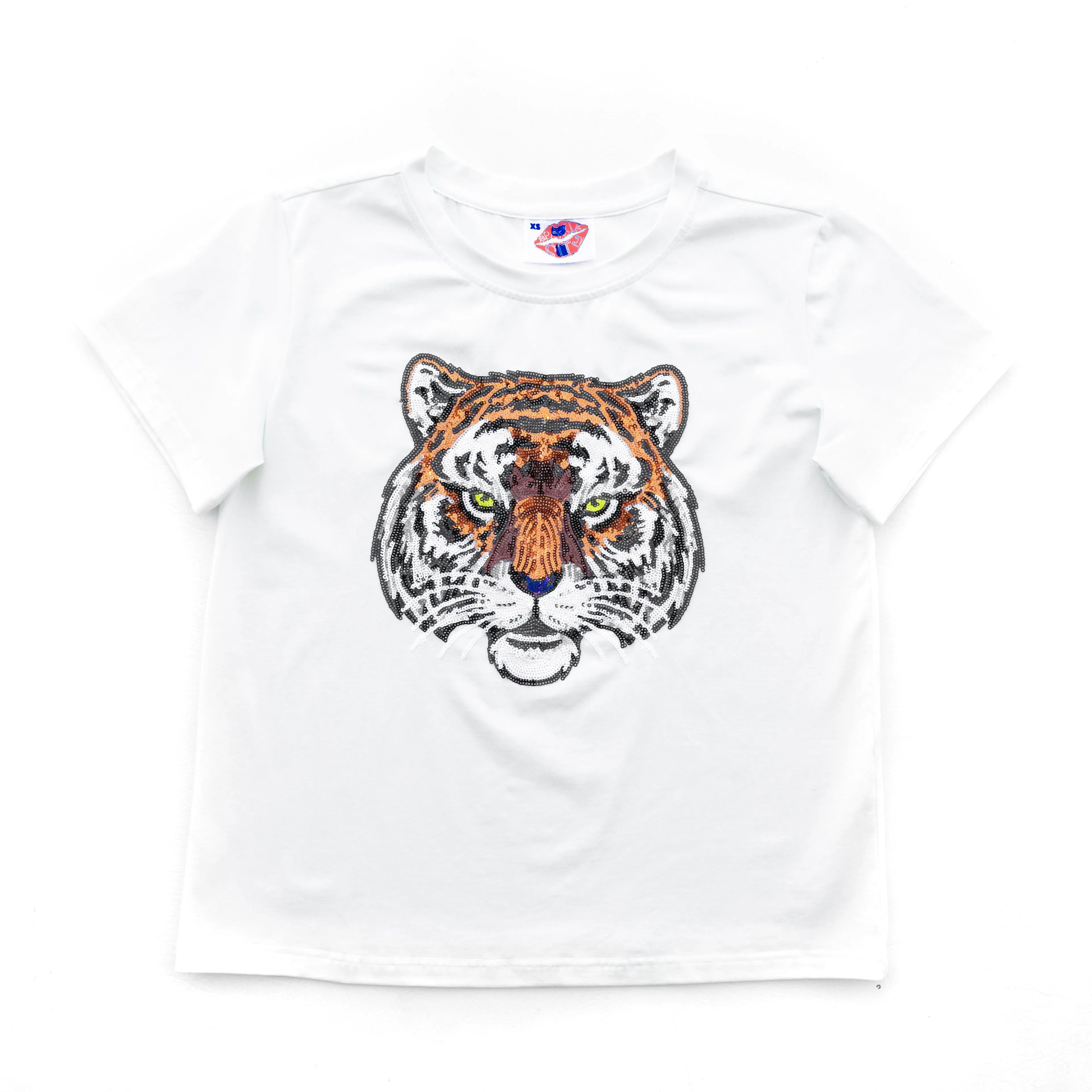 Orange Tiger Head Tee