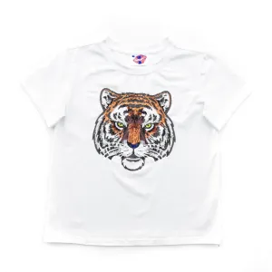 Orange Tiger Head Tee