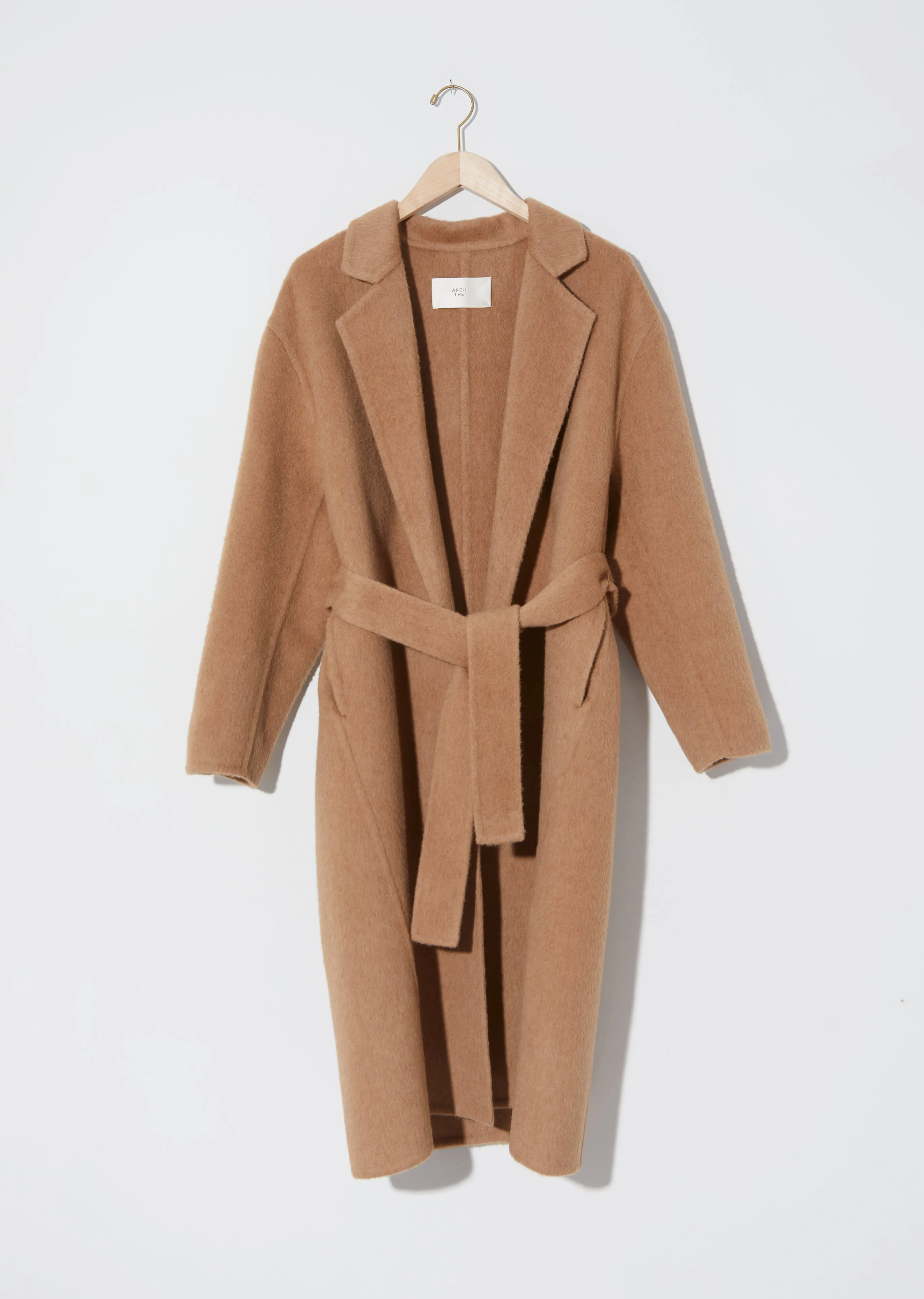 Oversized Camel & Wool Overcoat