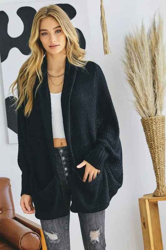 PATTEN KNIT DOLMAN SLOUCH CARDIGAN