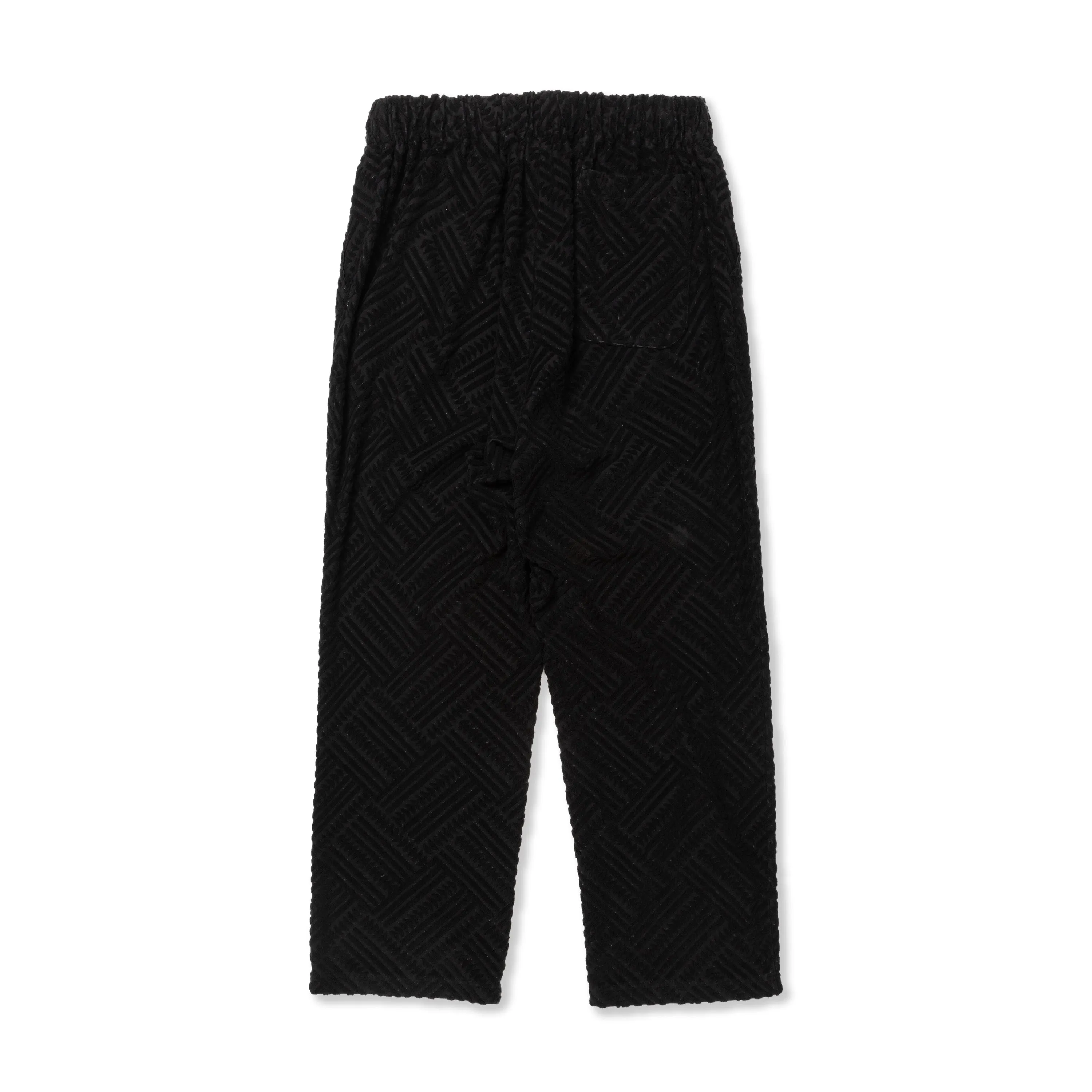 PILE JACQUARD WIDE EASY PANTS