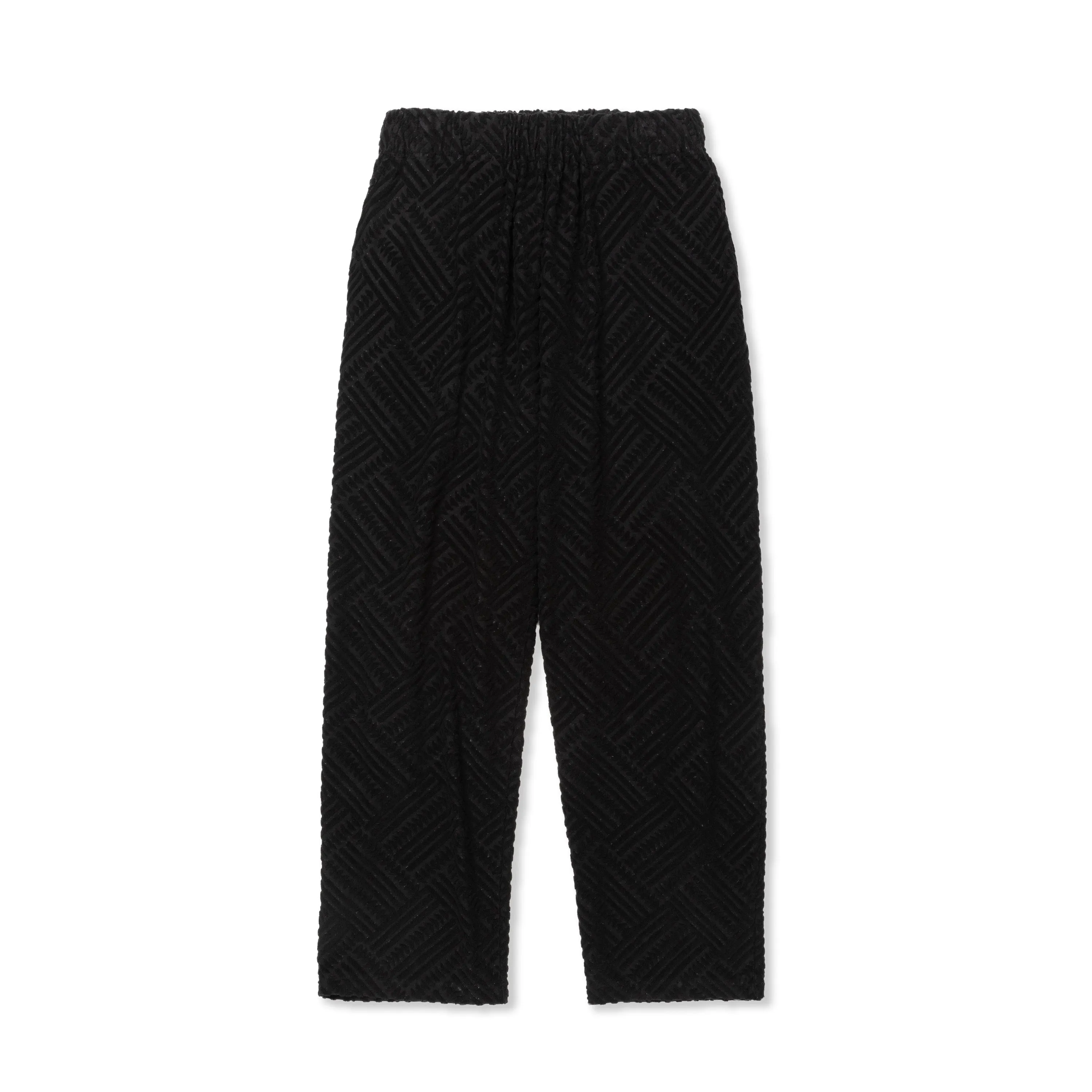 PILE JACQUARD WIDE EASY PANTS