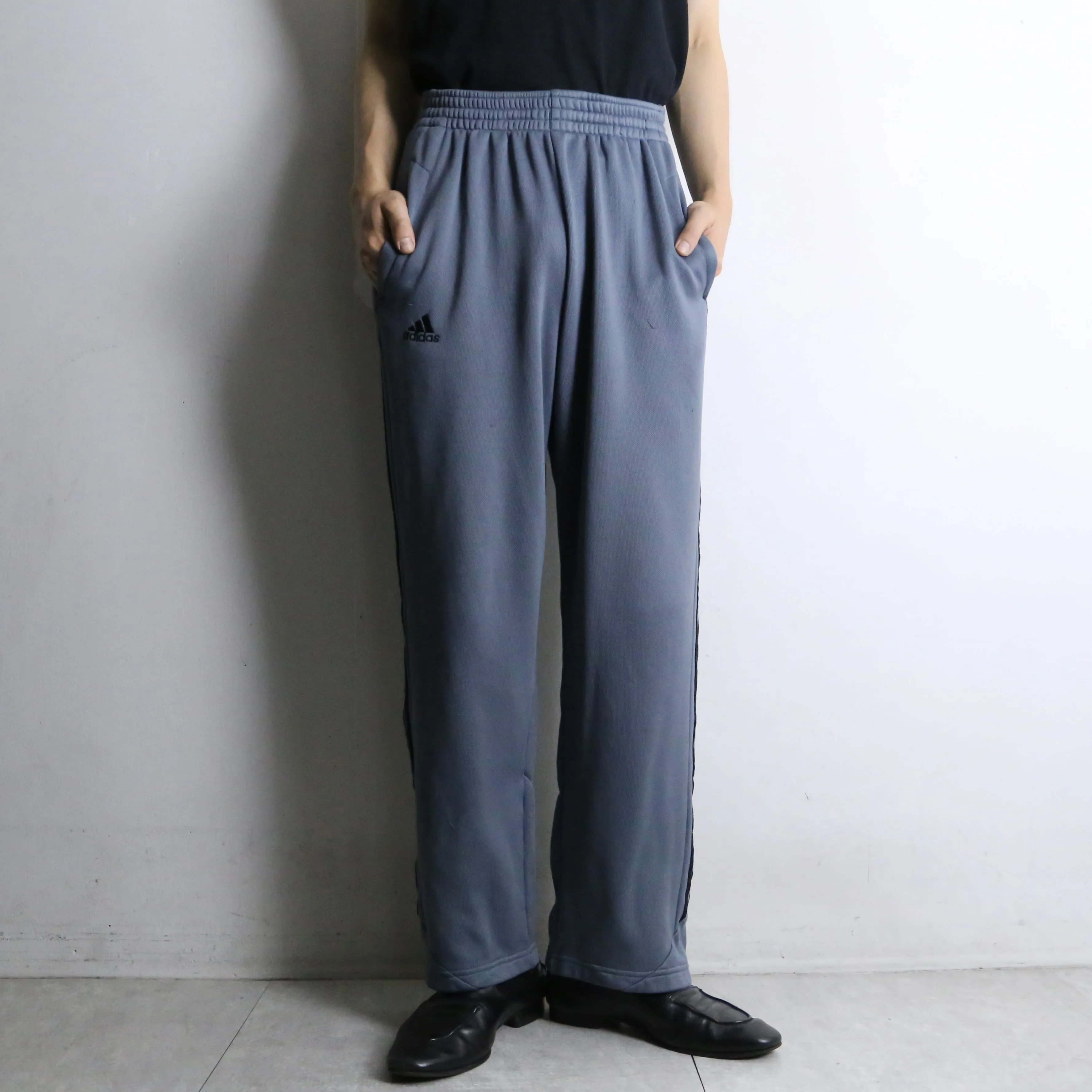 "adidas" light gray color track pants