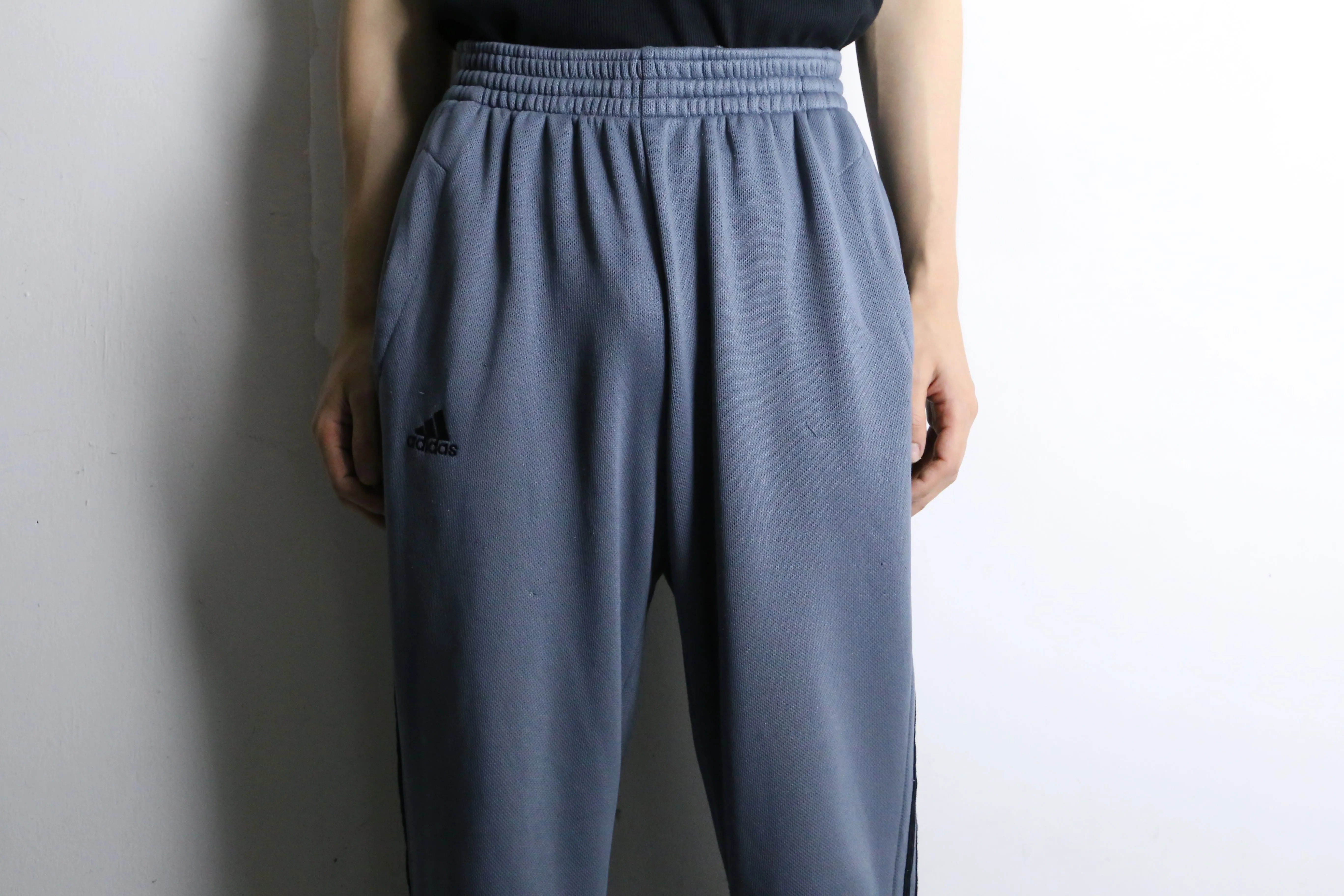 "adidas" light gray color track pants